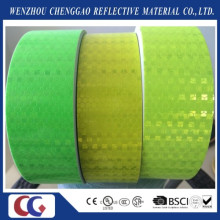 Clear Fluorescent Yellow Reflective Sticker with Lattice Crystal